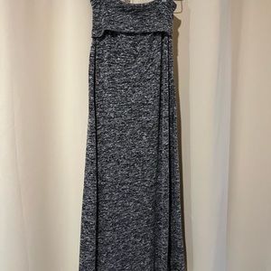 Heathered grey maxi skirt